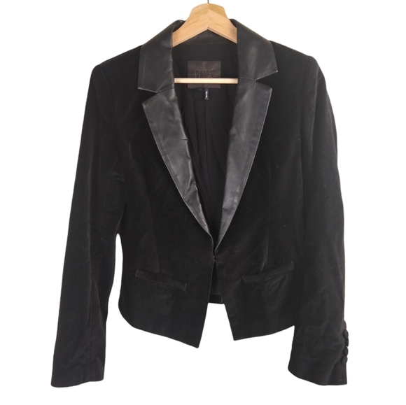 PAIGE Jackets & Blazers - Paige Denim Camilla Black Velvet Tuxedo Style Jacket XS